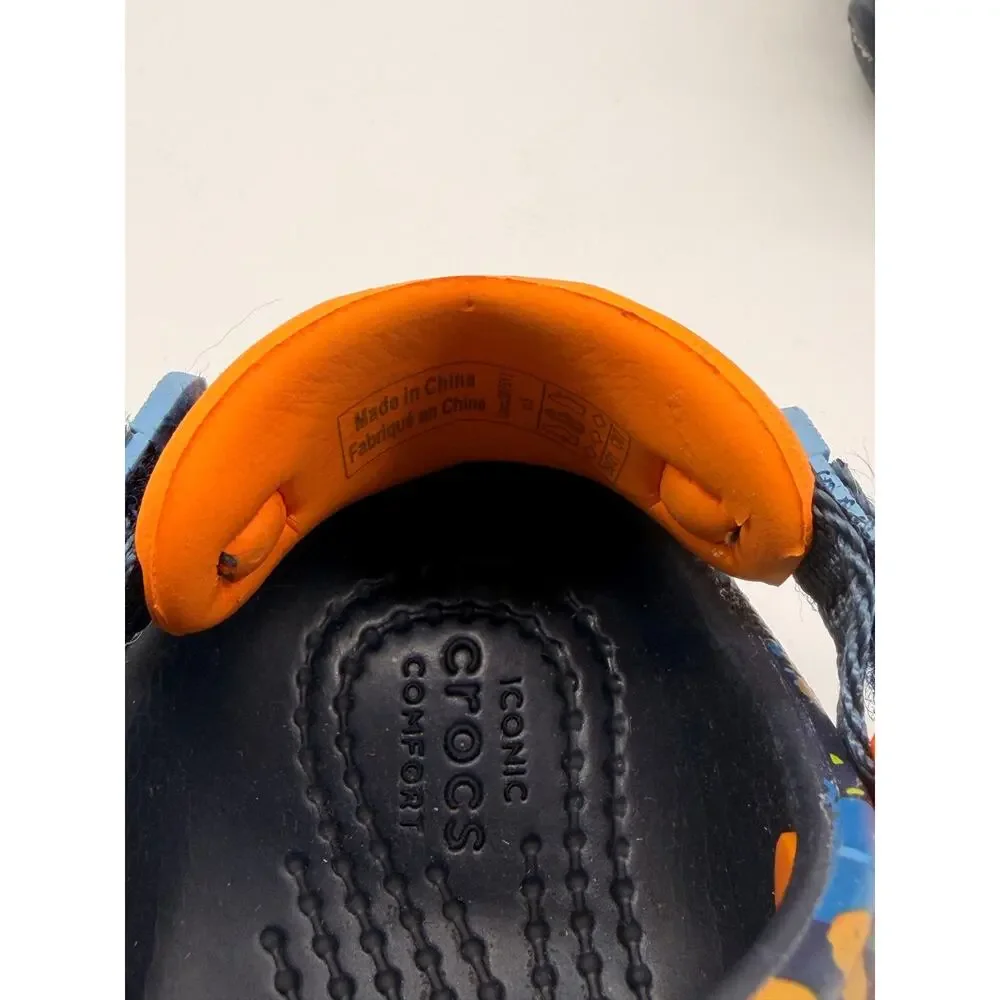 Crocs Toddler Classic All Terrain Terrazzo Clog Paint Splatter Shoes Size 5
